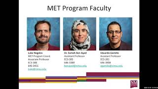 Mechanical Engineering Technology at NMSU Webinar