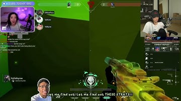 Valkyrae reacts to her 1 vs 4 Clutch in Valorant (ft. Fuslie, RatedEpicz & Taco)