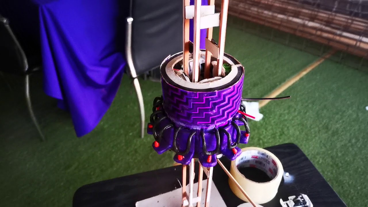 Turbo drop model maqueta de juego caída libre - YouTube