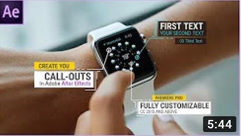 10 Free Call Out Titles Animation Template For Adobe After Effects | After Effects Tutorial