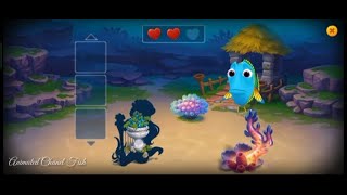 This is a step 76 mini game fishdom help the fish match the pictures screenshot 3