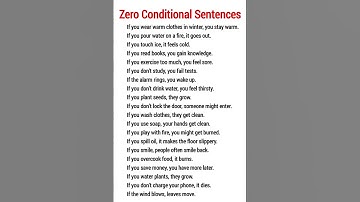 Zero Conditional Sentences Part 2 #dailyenglish #english #englishgrammar #spokenenglish #vocabulary