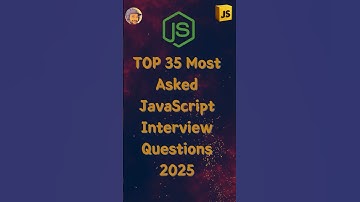 TOP 35 Most Asked JavaScript Interview Questions 2025    #coding #javascript #shorts