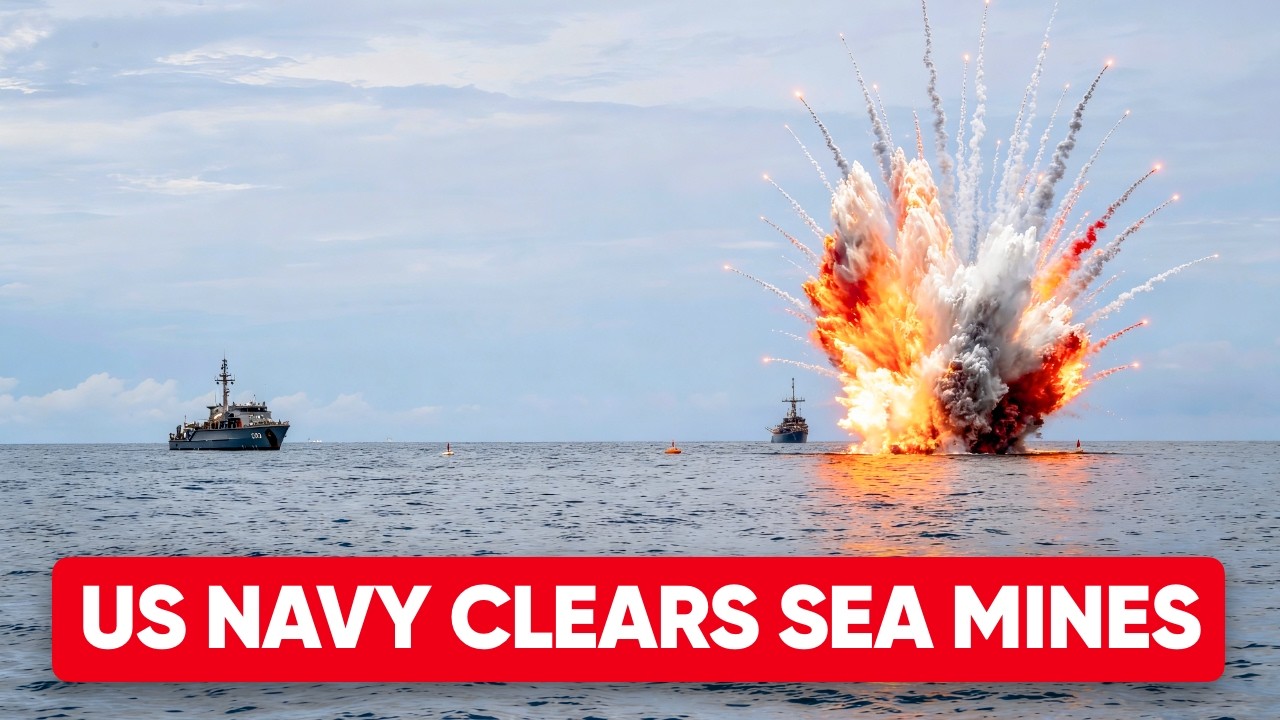 ⁣How the US Navy Clears Sea Mines in the Strait of Hormuz