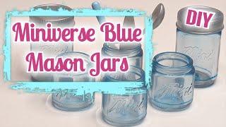 Turn Your Miniverse Canning Jars Vintage Blue! DIY Remix