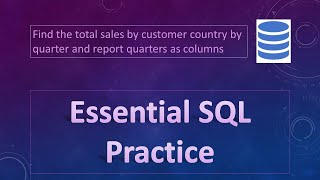 21. Essential SQL Practice - Q20 (Output Quarter data in Pivot format) | Data Analysis Essentials