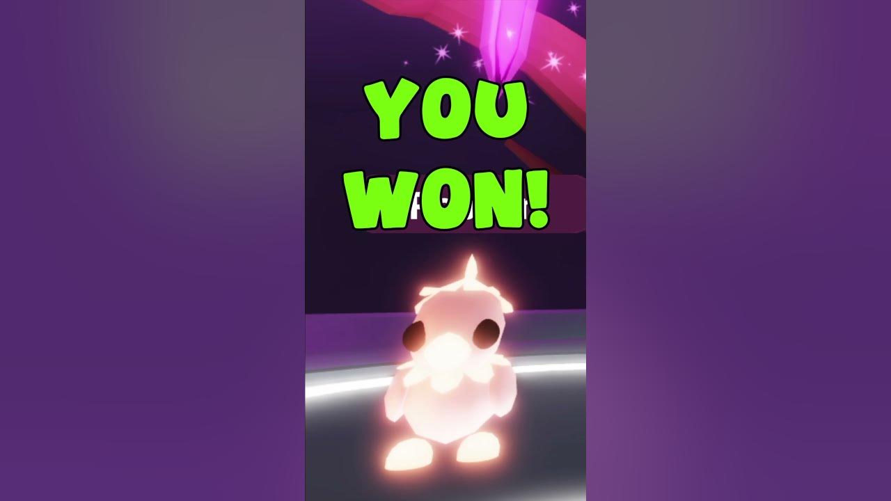 They Actually Won a Neon Flower Power Duckling in Adopt Me!! #roblox #