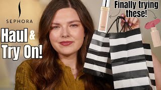 Sephora Savings Event HAUL &amp; TRY ON! Let&#39;s Chat &amp; Try Exciting New Makeup! My Favorite Haul Ever 💕