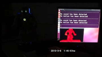 Automatic system for motion detection and voice analysis by using a kinect camera and a microphone