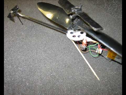 Homemade brushless micromotor in The micro helicopter - YouTube