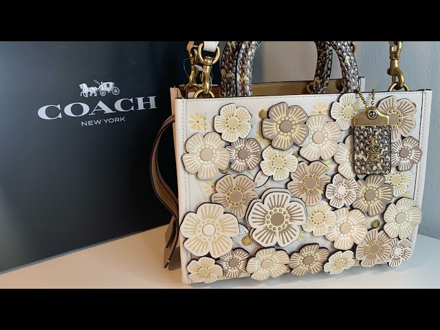 Coach Rogue 25 in Chalk Tea Rose and Python Detail- NEW Spring 2022  Collection 