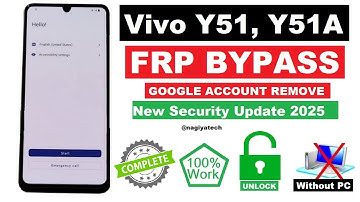 Vivo Y51, Y51A FRP Bypass | Vivo V2031 Google Account Unlock | Without PC | Nagiya Tech |