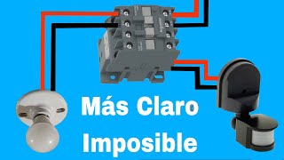 Automatizando un Contactor con Sensor de Movimiento