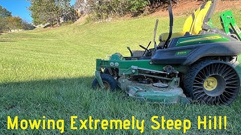 How To Mow Extremely Steep Hill