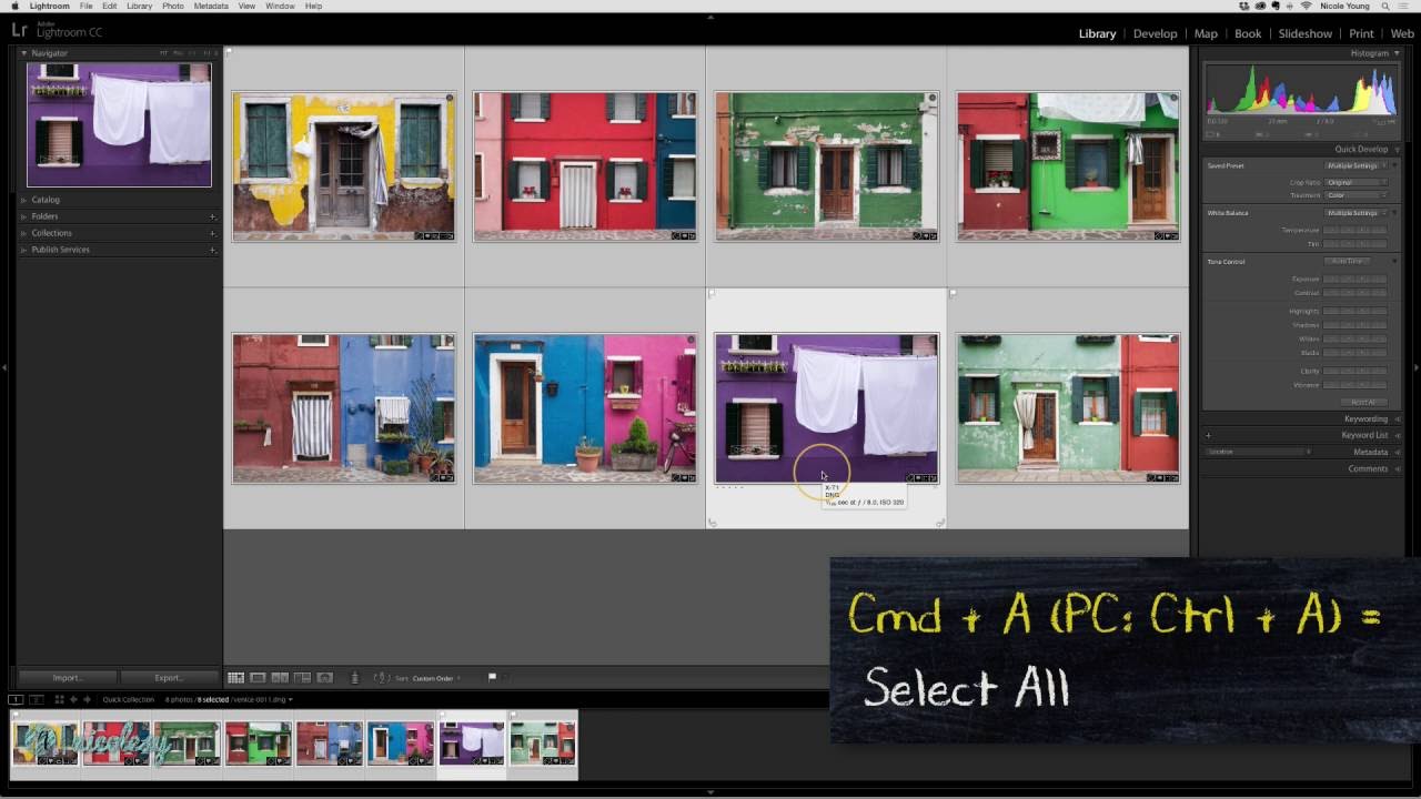 Using Lightroom's Quick Develop Panel to Batch Process - YouTube