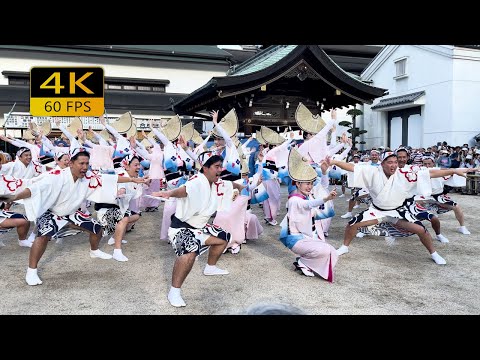 Japanese Traditional Dance on the Longest Street | Tenjin Tenma Awa Dance Festival