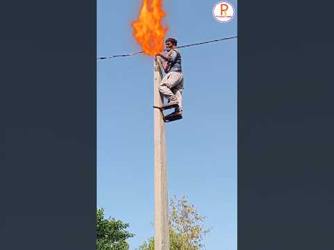 electric pole lineman electrical engineer #shorts #bijali #viral #electricity #psspowersupply