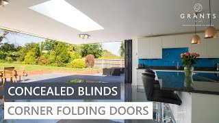 Folding doors with concealed blinds - Grants Installation