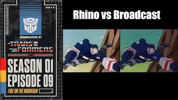 Transformers G1 - Rhino Errors - Fire on the Mountain (Full Episode Comparison)