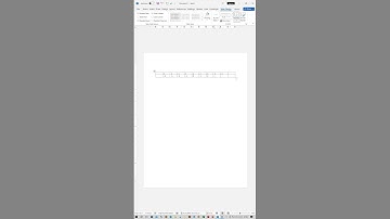 Creating a Number Line in Microsoft Word | Shorts