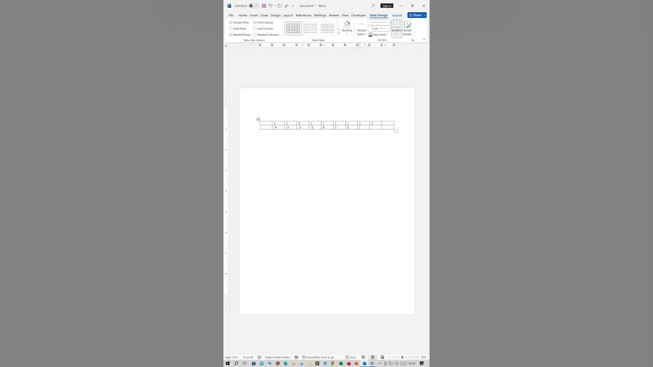 Creating A Number Line In Word