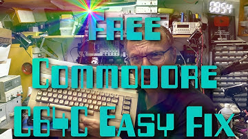 Easy fix on this FREE C64C!