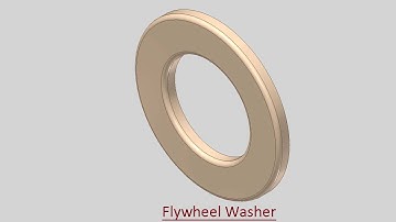 Flywheel Washer (Video Tutorial) Autodesk Inventor