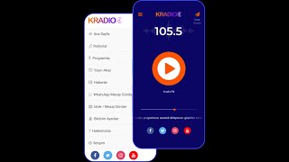 KRadio Native Android Mobil Uygulaması Hızlı Önizleme screenshot 3