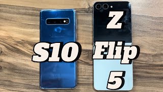 Samsung Galaxy Z Flip5 vs Samsung Galaxy S10