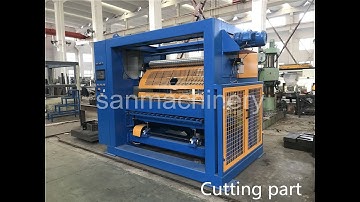 【Sanmchinery】Continuous honeycomb paper line Honeycomb core machine Paper honeycomb making machine