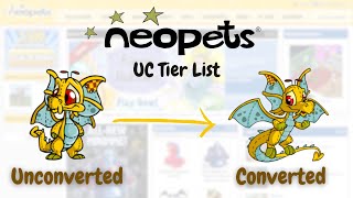 Ranking Unconverted Neopets: UC Neopets Tier 2023