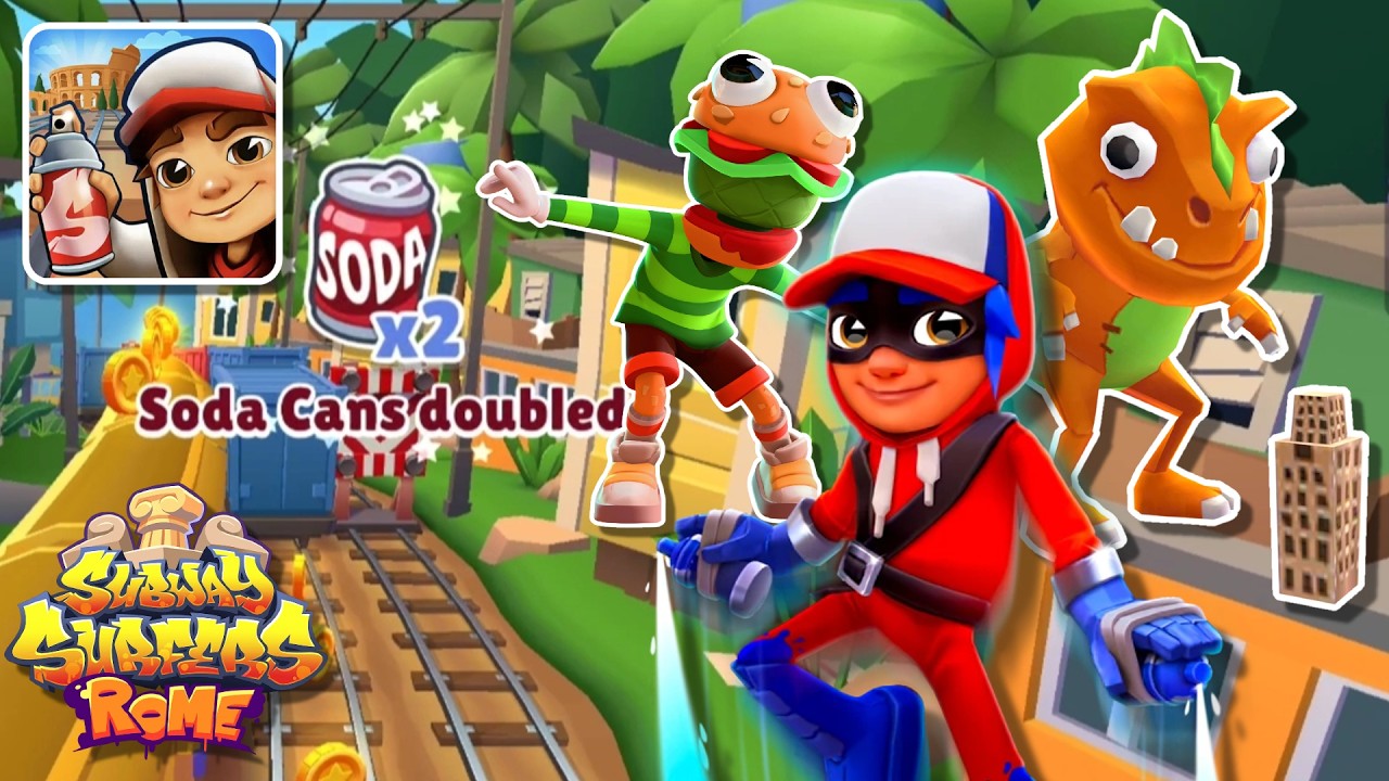 Subway Surfers Rome 2026 Soda Rush - Путешествие по множеству городов с супербегуном Джейком и мн...