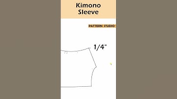 How to Draft Kimono sleeve patterns from Basic Bodice [Pattern Making Tutorial]_#short