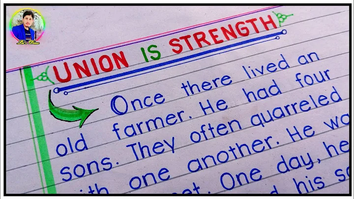 Union is Strength Story in English | An Old Farmer and His Sons Story | Unity is Strength Story