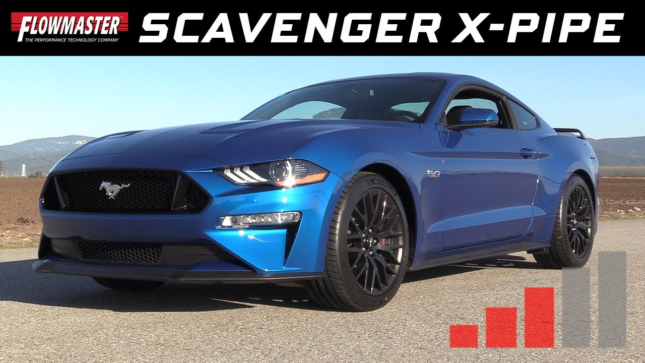 stainless works exhaust tips 2018-19 Ford Mustang GT 5.0L, Scavenger Series X-Pipe - Resonator Delete 817817