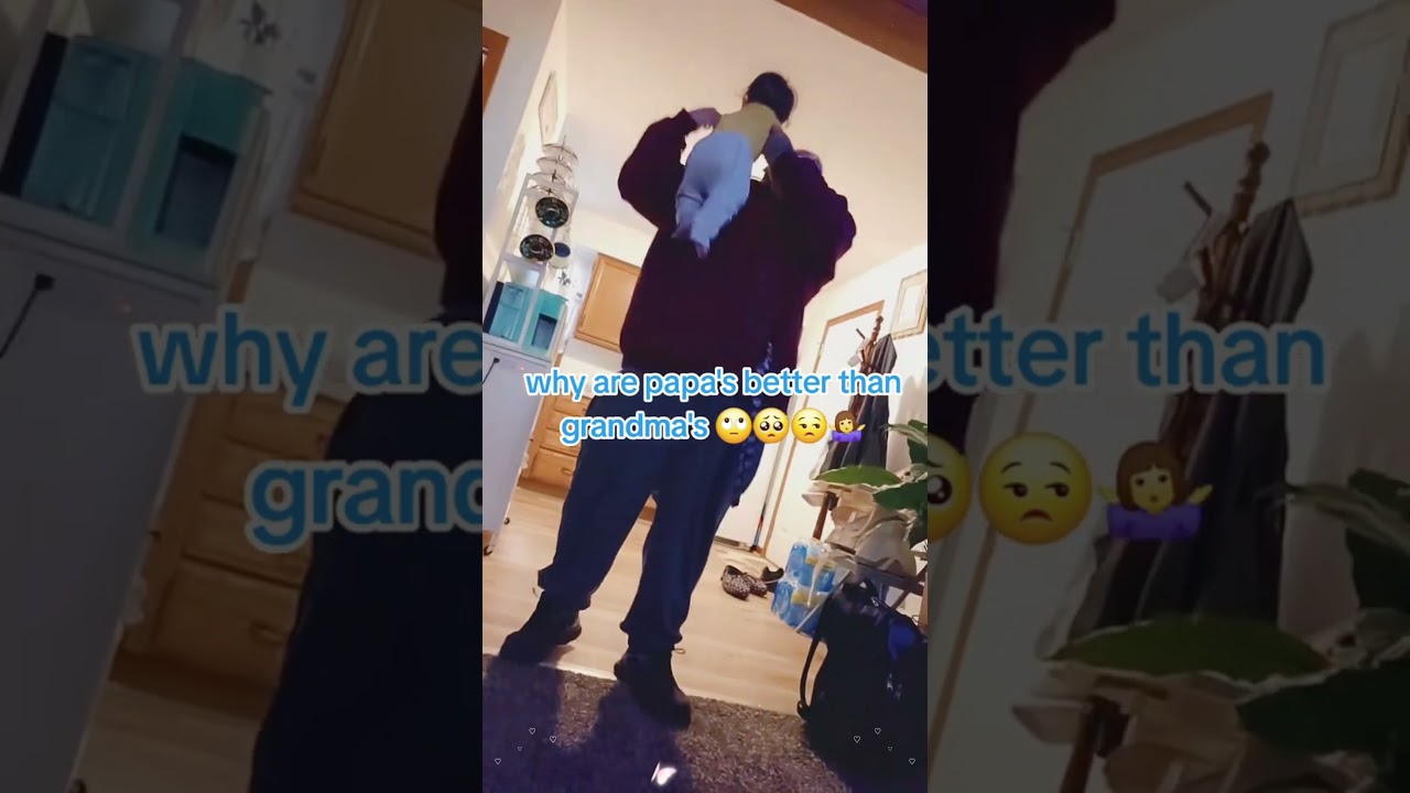 My baby prefers his grandpa to his grandma.