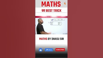 Maths Dhasu tricks #dhasusirmaths