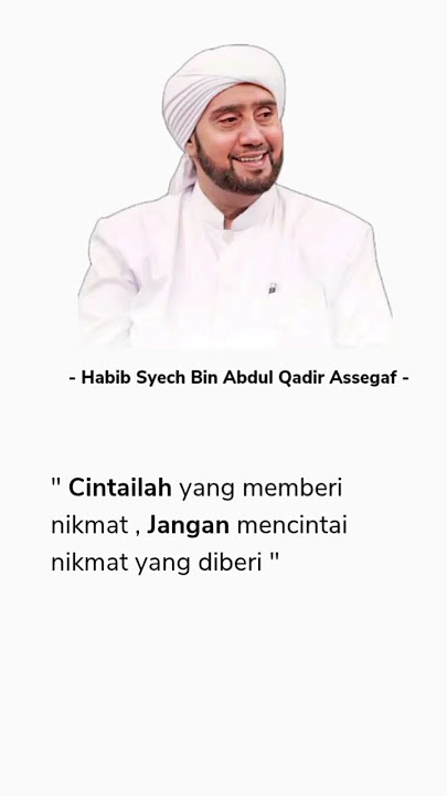 kata kata habib syech