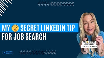 MY 🤫 SECRET LINKEDIN TIP FOR JOB SEARCH