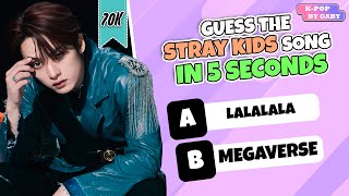 GUESS THE STRAY KIDS SONG IN 5 SECONDS #2 | KPOP GAME | Stray Kids QUIZ screenshot 3