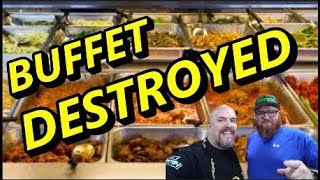 TWO PROS EAT 29 LBS OF FOOD at GOURMET BUFFET - How Pros do AYCE - Buffet Buster