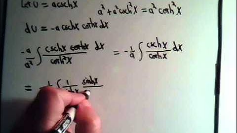 Integration With Hyperbolic Substitution Example 3 Part 4