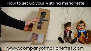 How to set up your 4 string rod marionette - from Rici Designs