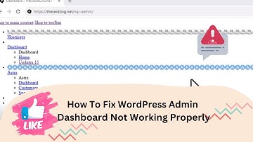 How to Fix WordPress Admin Dashboard Not Loading Correctly - 100% Fixed👍