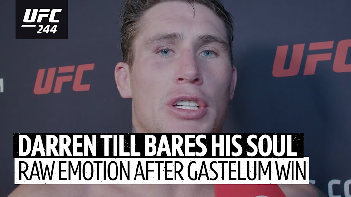 Incredibly emotional Darren Till post-fight interview! "I gave my heart and soul for this!"