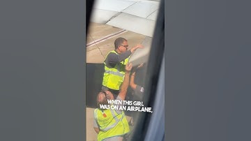 This girl noticed a part of the plane was missing before takeoff 😱