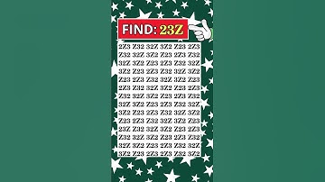 ⚡ Quick Quiz Time: Only 1% Can Find 23Z Fast! #shorts #quiz #gkquiz