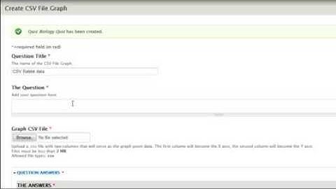 Create CSV Data Graph Question