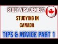 Study Visa Refused Tips and Advice - Most Common Reasons For Canadian Student Visa Rejection