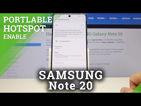 How to Enable Portable Hotspot in SAMSUNG Galaxy Note 20 – Share Internet